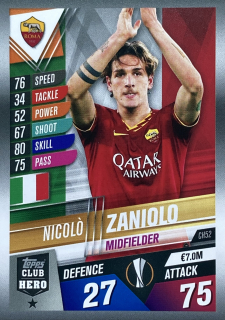 2019/20 Match Attax 101 #CH52 Nicolò Zaniolo [AS Roma]