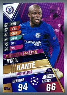 2019/20 Match Attax 101 #MM2 N'Golo Kanté - MIDFIELD MASTER [Chelsea FC]