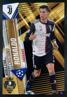 2019/20 Match Attax 101 #S03 Cristiano Ronaldo - WORLD STAR [Juventus]