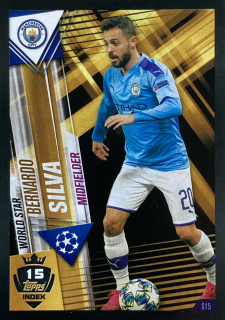 2019/20 Match Attax 101 #S15 Bernardo Silva - WORLD STAR [Manchester City FC]