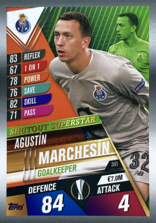 2019/20 Match Attax 101 #SH5 Agustín Marchesín - SHUTOUT SUPERSTAR [FC Porto]