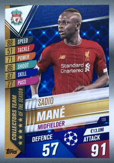 2019/20 Match Attax 101 #TS6 Sadio Mané - COLLECTORS TEAM OF THE SEASON [Liverpool FC]
