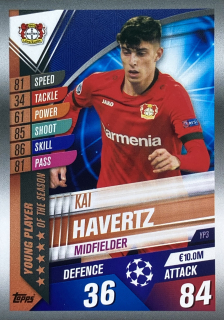 2019/20 Match Attax 101 #YP3 Kai Havertz - YOUNG PLAYER OF THE SEASON [Bayer 04 Leverkusen]
