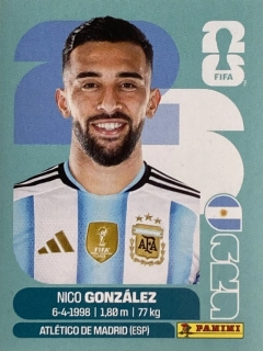 2026 FIFA World Cup Stickers #ARG16 Nico González