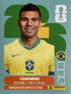 2026 FIFA World Cup Stickers #BRA10 Casemiro