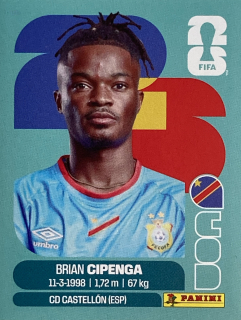 2026 FIFA World Cup Stickers #COD17 Brian Cipenga