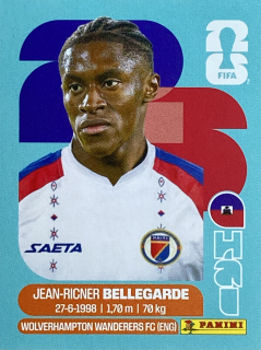 2026 FIFA World Cup Stickers #HAI12 Jean-Ricner Bellegarde