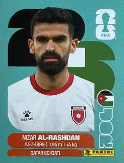 2026 FIFA World Cup Stickers #JOR10 Nizar Al-Rashdan