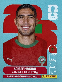 2026 FIFA World Cup Stickers #MAR04 Achraf Hakimi