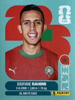 2026 FIFA World Cup Stickers #MAR18 Soufiane Rahimi