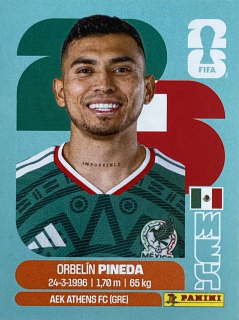 2026 FIFA World Cup Stickers #MEX11 Orbelín Pineda