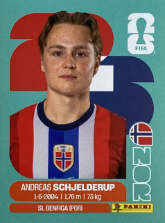 2026 FIFA World Cup Stickers #NOR12 Andreas Schjelderup