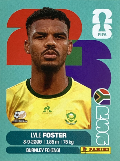 2026 FIFA World Cup Stickers #RSA17 Lyle Foster