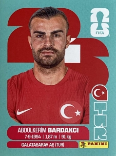 2026 FIFA World Cup Stickers #TUR05 Abdülkerim Bardakci