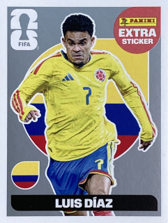 2026 FIFA World Cup Stickers - Luis Díaz - EXTRA STICKER SILVER