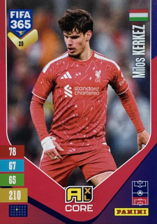2027 Panini FIFA 365 #020 Milos Kerkez [Liverpool]