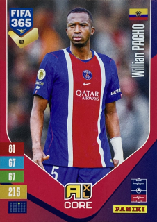 2027 Panini FIFA 365 #047 Willian Pacho [Paris Saint-Germain]