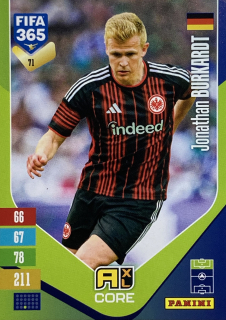 2027 Panini FIFA 365 #071 Jonathan Burkardt [Eintracht Frankfurt]
