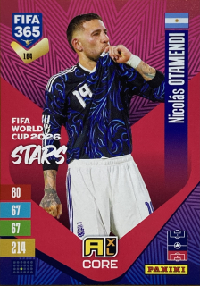 2027 Panini FIFA 365 #164 Nicolás Otamendi - FIFA WORLD CUP 2026 STARS [Argentina]