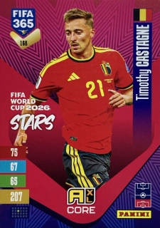 2027 Panini FIFA 365 #168 Timothy Castagne - FIFA WORLD CUP 2026 STARS [Belgium]