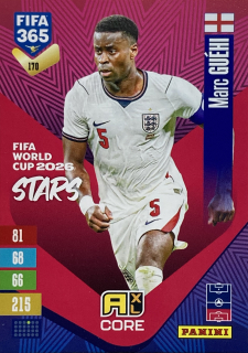 2027 Panini FIFA 365 #170 Marc Guéhi - FIFA WORLD CUP 2026 STARS [England]