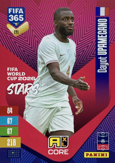 2027 Panini FIFA 365 #171 Dayot Upamecano - FIFA WORLD CUP 2026 STARS [France]