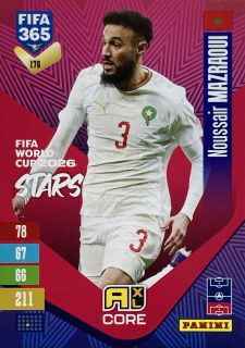 2027 Panini FIFA 365 #176 Noussair Mazraoui - FIFA WORLD CUP 2026 STARS [Morocco]