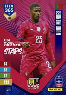 2027 Panini FIFA 365 #180 Nuno Mendes - FIFA WORLD CUP 2026 STARS [Portugal]