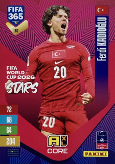 2027 Panini FIFA 365 #187 Ferdi Kadıoğlu - FIFA WORLD CUP 2026 STARS [Turkiye]