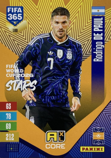 2027 Panini FIFA 365 #189 Rodrigo de Paul - FIFA WORLD CUP 2026 STARS [Argentina]