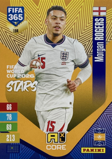 2027 Panini FIFA 365 #194 Morgan Rogers - FIFA WORLD CUP 2026 STARS [England]