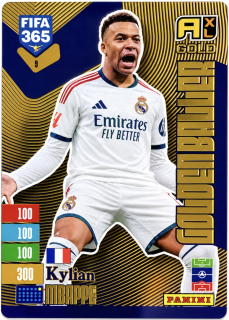 2027 Panini FIFA 365 #009 Kylian Mbappé - GOLDEN BALLER [Real Madrid CF]