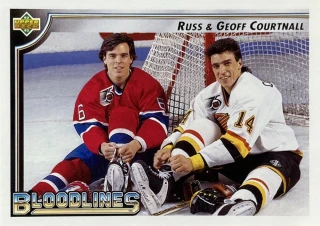 1992-93 Upper Deck #039 Russ & Geoff Courtnall - BLOODLINES