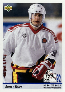 1992-93 Upper Deck #372 Ernst Köpf - 1992 WORLD CHAMPIONSHIP
