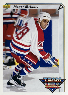 1992-93 Upper Deck #394 Marty McInnis - TEAM USA