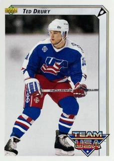 1992-93 Upper Deck #396 Ted Drury - TEAM USA