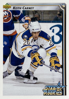 1992-93 Upper Deck #402 Keith Carney - STAR ROOKIES