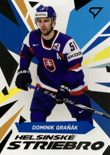 2023 Hokejové Slovensko #HS-06 Dominik Graňák - HELSINSKÉ STRIEBRO