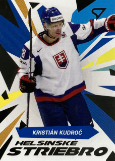 2023 Hokejové Slovensko #HS-07 Kristián Kudroč - HELSINSKÉ STRIEBRO