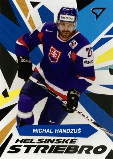 2023 Hokejové Slovensko #HS-14 Michal Hanzuš - HELSINSKÉ STRIEBRO