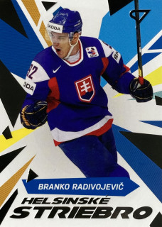 2023 Hokejové Slovensko #HS-22 Branko Radivojevič - HELSINSKÉ STRIEBRO