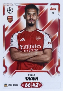 2026/27 Match Attax UCC #011 William Saliba [Arsenal]