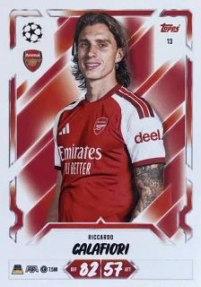 2026/27 Match Attax UCC #013 Riccardo Calafiori [Arsenal]