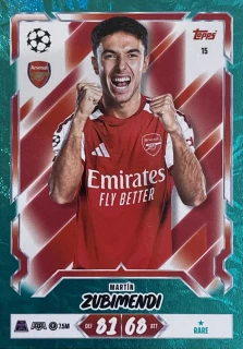 2026/27 Match Attax UCC #015 Martín Zubimendi - GREEN [Arsenal]