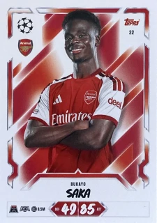 2026/27 Match Attax UCC #022 Bukayo Saka [Arsenal]