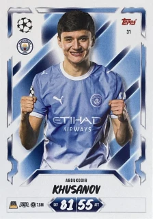 2026/27 Match Attax UCC #031 Abdukodir Khusanov [Manchester City]