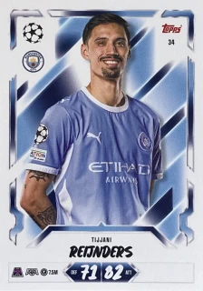 2026/27 Match Attax UCC #034 Tijjani Reijnders [Manchester City]