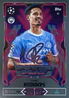 2026/27 Match Attax UCC #042 Tijjani Reijnders - POWER PLAY SIGNATURE STYLE [Manchester City]