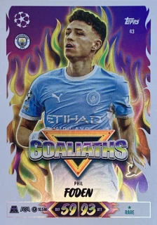 2026/27 Match Attax UCC #043 Phil Foden - GOALIATHS [Manchester City]