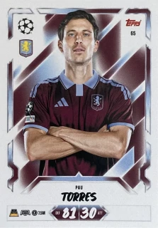 2026/27 Match Attax UCC #065 Pau Torres [Aston Villa]